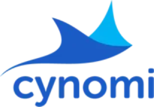 A blue logo for cynon